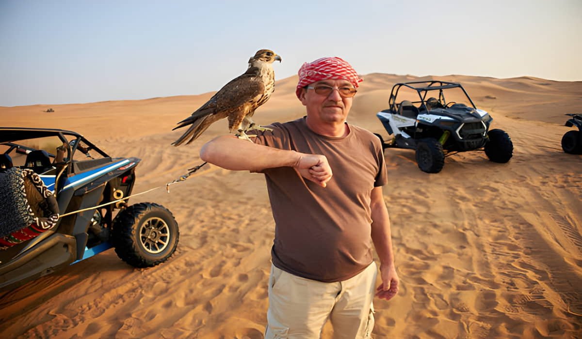 eagle photography at desert safari